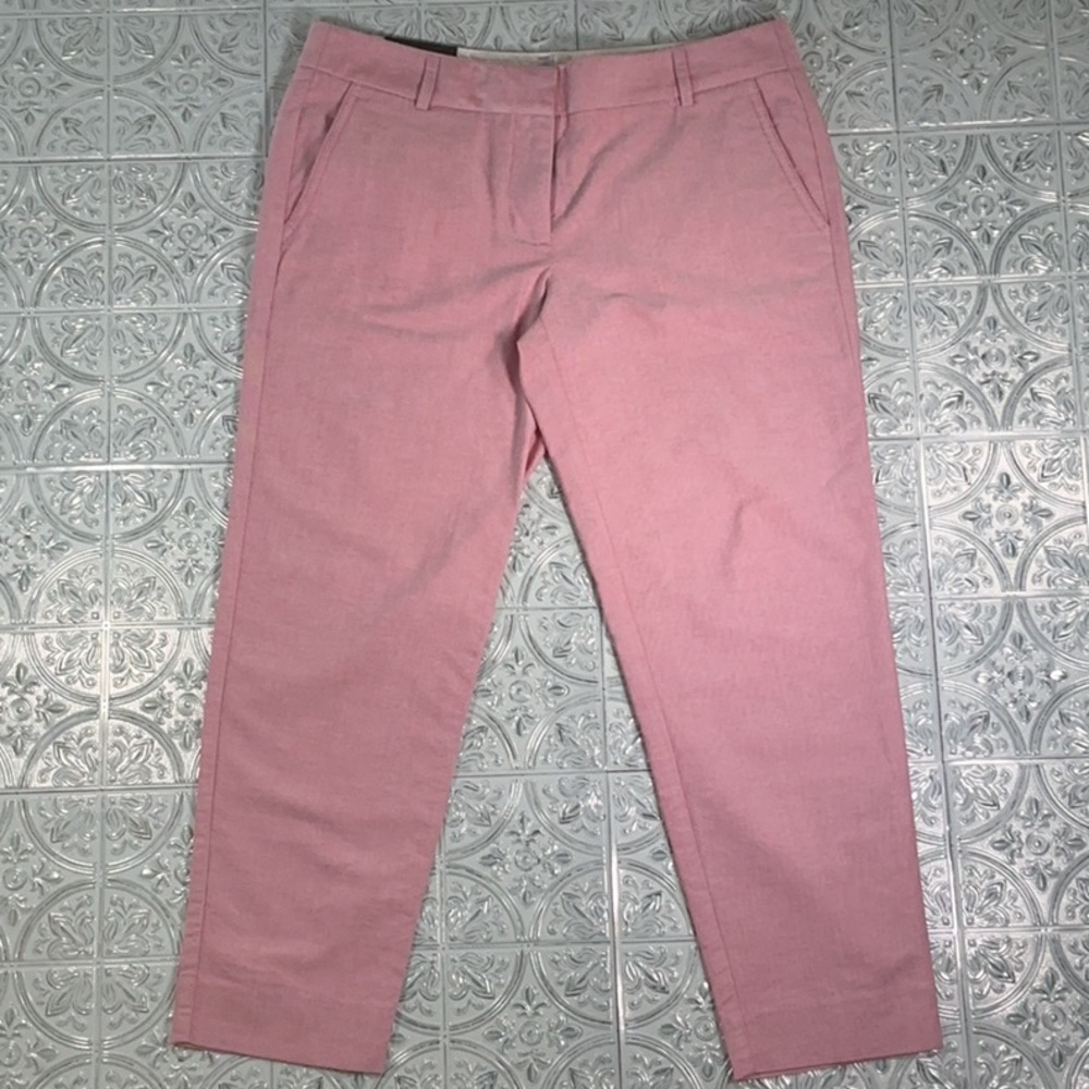 J. Crew NWT Pink Capris Skimmer Pant City Fit Size 8 - Picture 5 of 12
